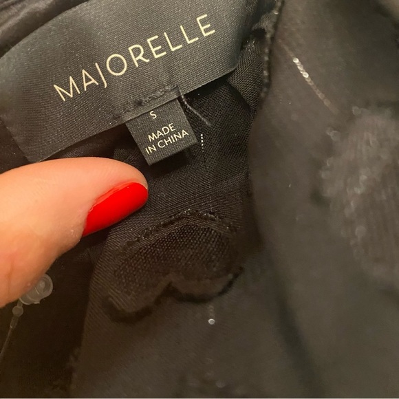 Majorelle | Kayleigh Gown In Black With Hearts Size S NEW - Picture 6 of 7